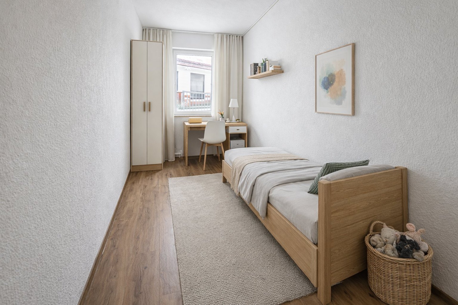 Gemütlich eingerichtetes Zimmer in einer Immobilie aus unserer Vermarktung