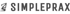 Logo von SIMPLEPRAX mit einem stilisierten S-Symbol links und dem Text "SIMPLEPRAX" in dunkelgrauen Großbuchstaben.