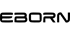 Schwarzes Logo mit dem Wort "EBORN" in Großbuchstaben auf dunkelgrünem Hintergrund.
