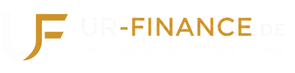 Logo von UR-FINANCE.DE mit dem Slogan Vermögen planen, Zukunft sichern.