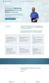 Webseite von Markus Weller für Pflegeberatung mit Leistungsübersicht und Foto eines Beraters in blauer Arbeitskleidung.