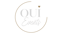 Logo von Oui Events mit einem goldenen Herz und Text in einem goldenen Kreis.