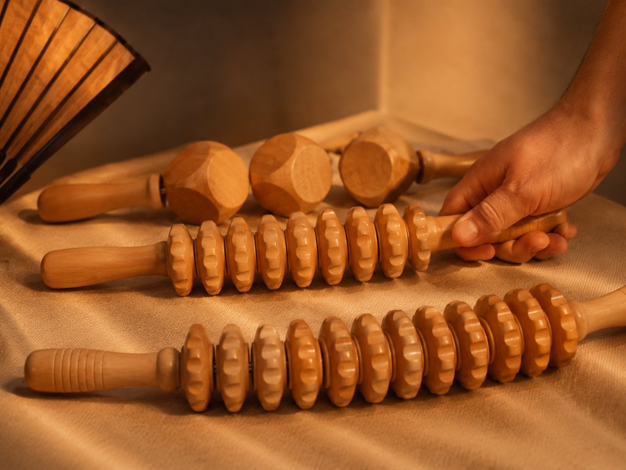 Holzelemente für die Madero Body Massage im SWON Studio in Pforzheim