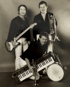 Musiklehrer Harry Mammel mit seiner ersten Band in Crailsheim.