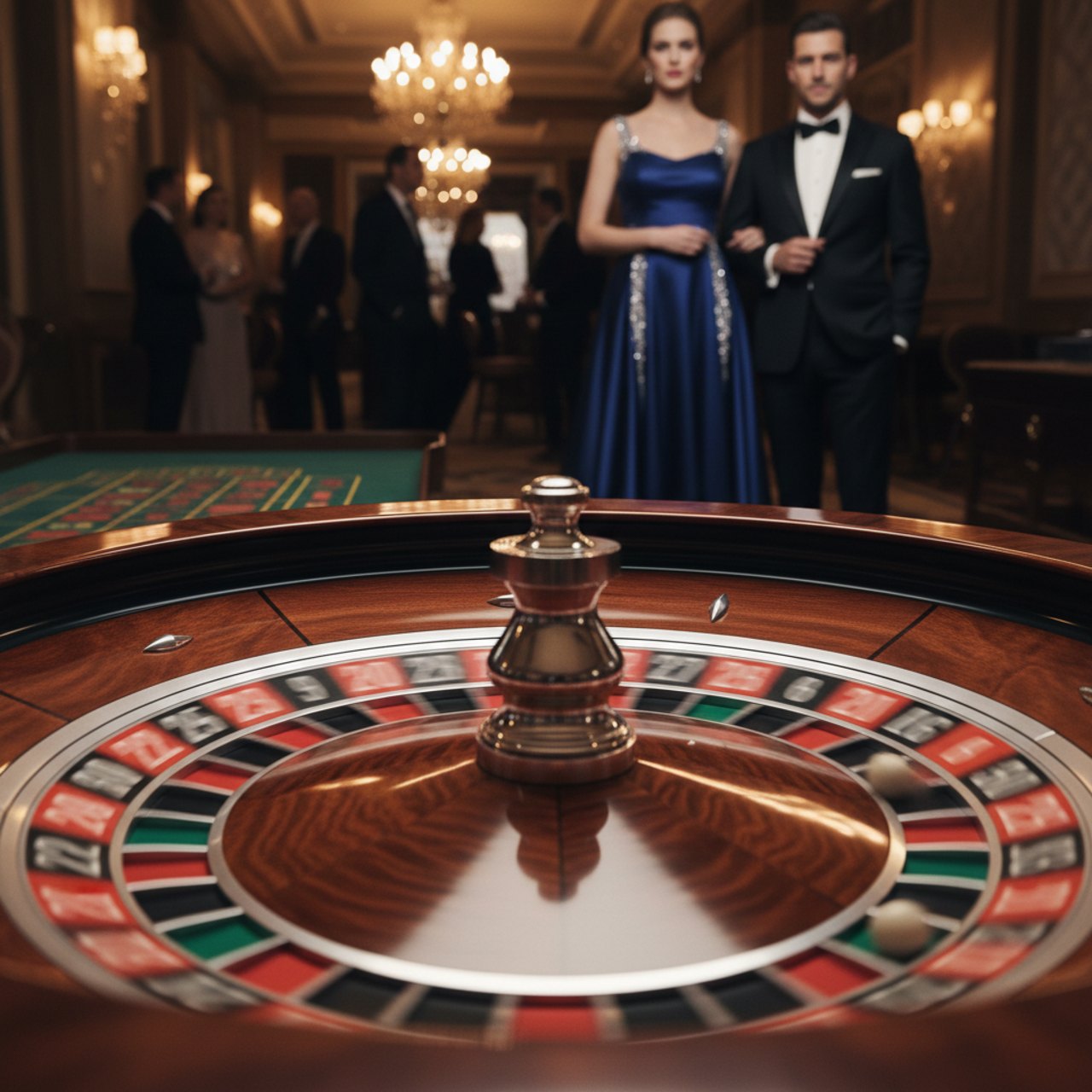 Roulette-Rad in Aktion