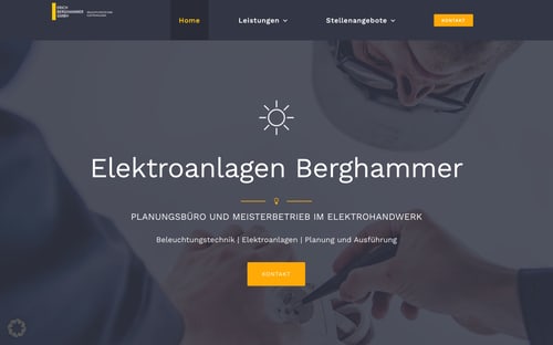 Webseite von Berghammer GmbH