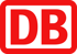 Rotes DB-Logo mit weißen Buchstaben in einem roten Rechteck mit abgerundeten Ecken.