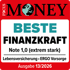 Focus Money Siegel „Beste Finanzkraft“ für ERGO Vorsorge Lebensversicherung mit Note 1,0 (extrem stark), Ausgabe 13/2026.