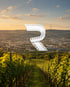 Blick über Stuttgart von den Weinbergen mit dem Logo von Videoschnitt Reinelt