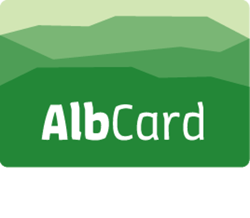 Signet der AlbCard, der Gästekarte der Schwäbischen Alb