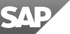 Weißes SAP-Logo auf einem dunkelgrauen und dunkelgrünen diagonal geteilten Hintergrund.