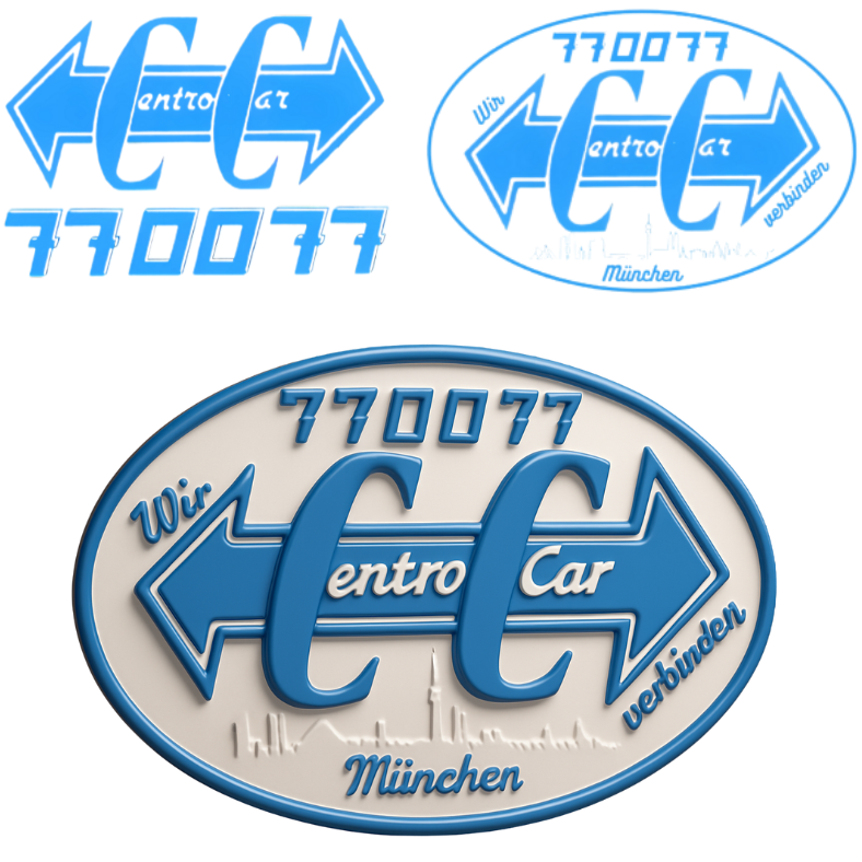 Centro Car Logos im Laufe der Zeit