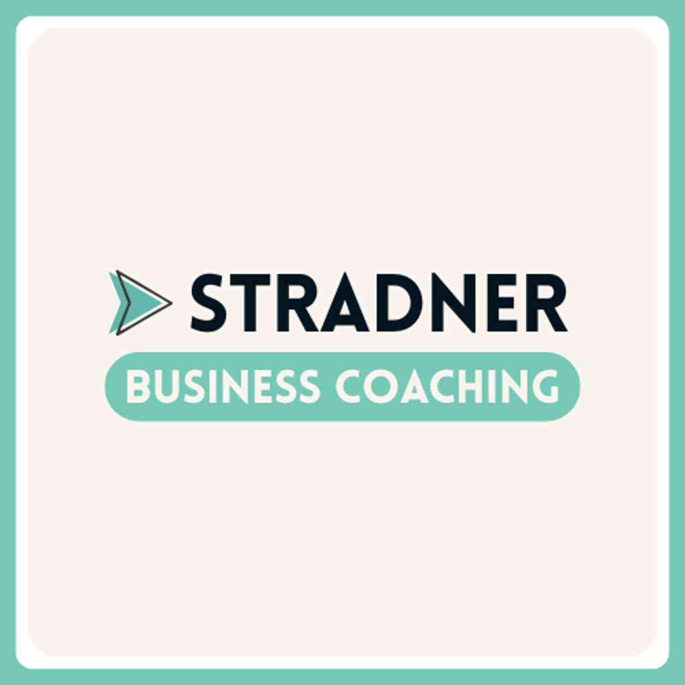 Stradner Business Coaching Logo mit einem Pfeil als Icon.