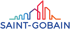 Das Saint-Gobain-Logo zeigt eine bunte Skyline über dem Text "SAINT-GOBAIN".