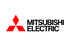 Rotes Mitsubishi-Logo mit drei Diamanten und schwarzem Text "Mitsubishi Electric".