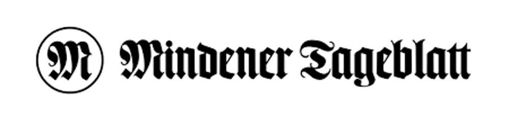 Logo: Mindener Tageblatt mit einem "M" in einem Kreis.
