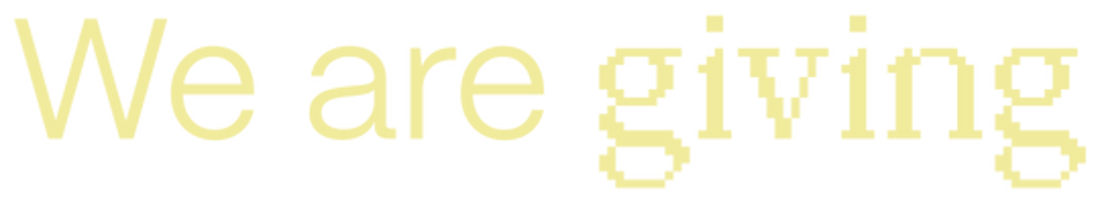 wearegiving Logo-Schriftzug