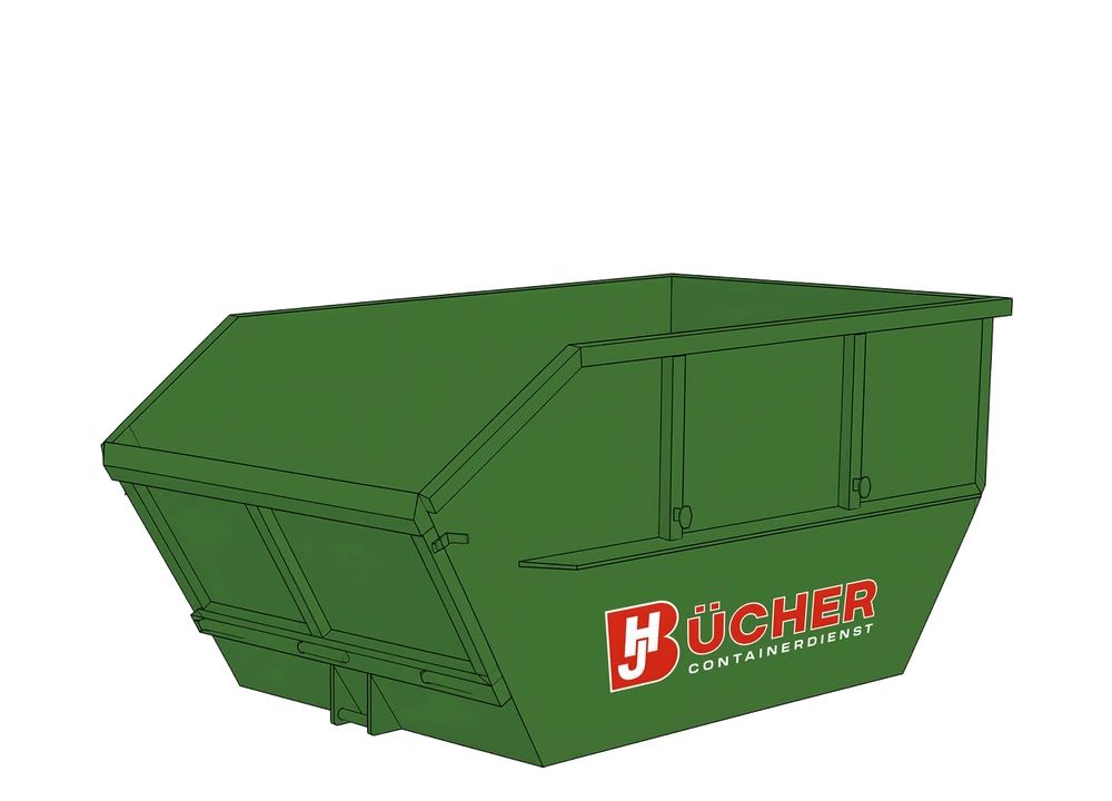 Absetzcontainer 7 m³ mit Klappe