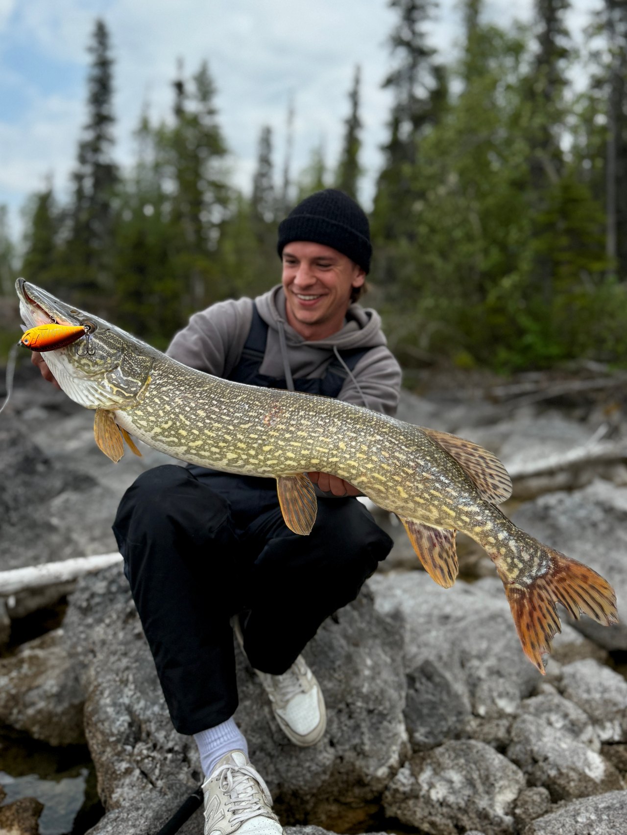 Thilo Schulze with a northern pike