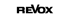 Schwarzes "REVox"-Logo auf dunkelgrünem Hintergrund.