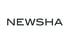 Schwarzer Text "NEWSHA" auf weißem Hintergrund.
