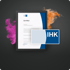 Gerahmtes IHK-Zertifikat mit IHK-Logo und „Zertifikat“-Überschrift, umgeben von farbigem Rauch.