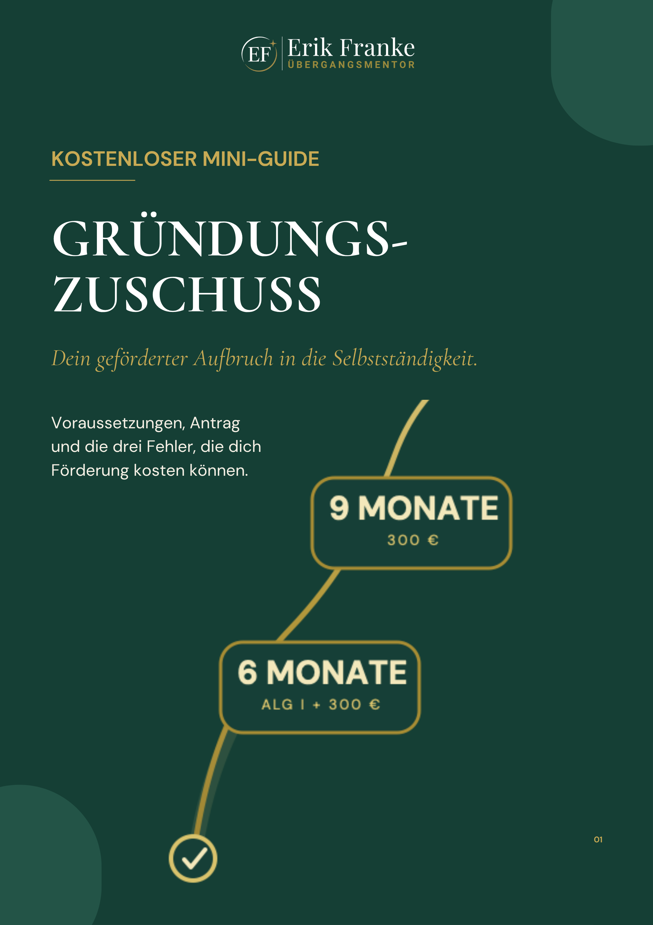 Vorschau des kostenlosen Gründungszuschuss-Mini-Guides von Erik Franke