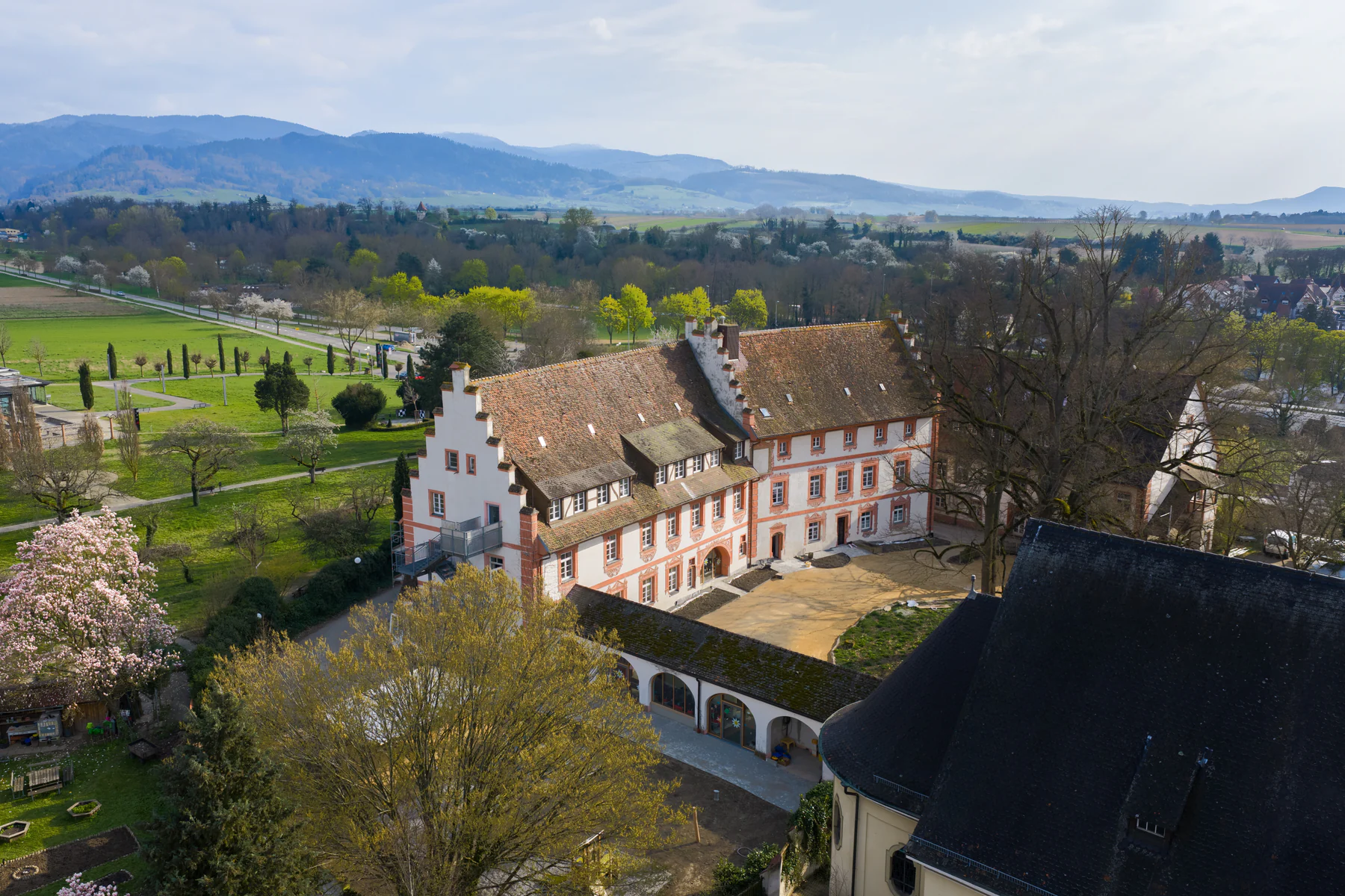 Drohnenaufnahme – gleiche Position, späterer Bauabschnitt