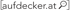 Logo mit dem Schriftzug aufdecker.at und einem Lupen-Symbol in eckigen Klammern auf schwarzem Hintergrund.