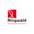 Ringwald Logo: Rotes Quadrat mit stilisiertem rotem "R", darunter "Ringwald Organisatorischer Brandschutz".