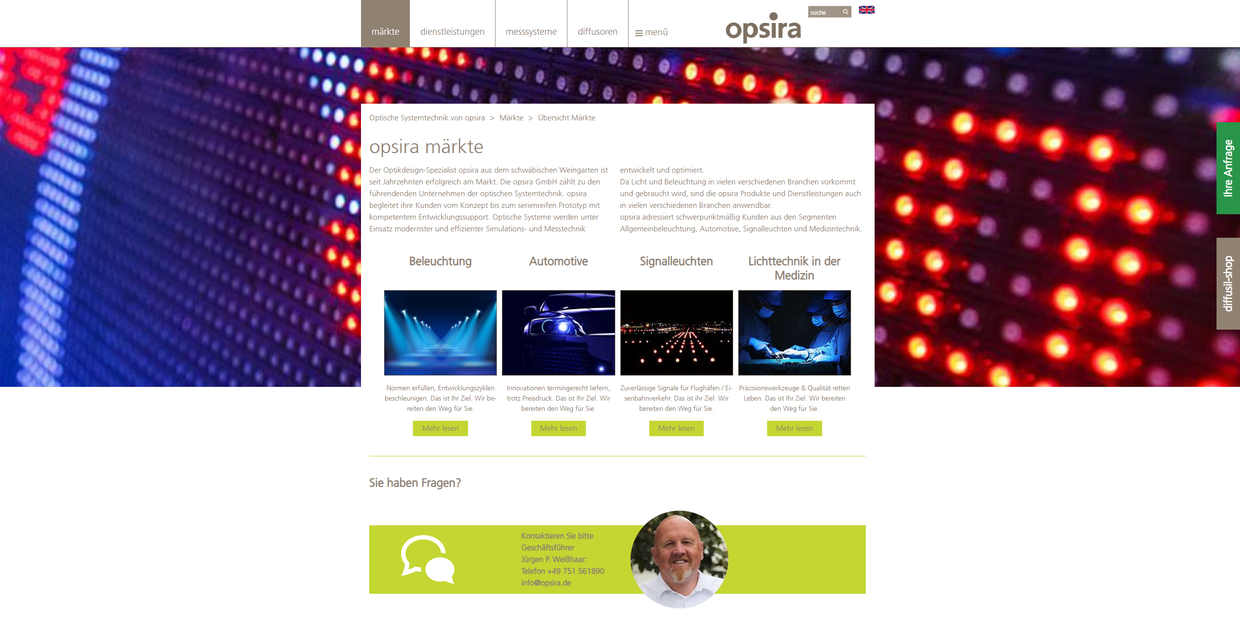 TYPO3 Website opsira GmbH