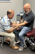 Shockwave therapy for arm pain in chiropractic clinic