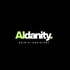 Aldanity Logo auf schwarzem Hintergrund mit Text: "DEIN KI ASSISTENT".
