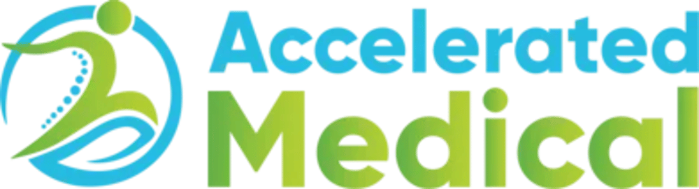 Logo: Stylized green mountains above "Advanced Mobile" in white and "WOUND SOLUTIONS" in green.