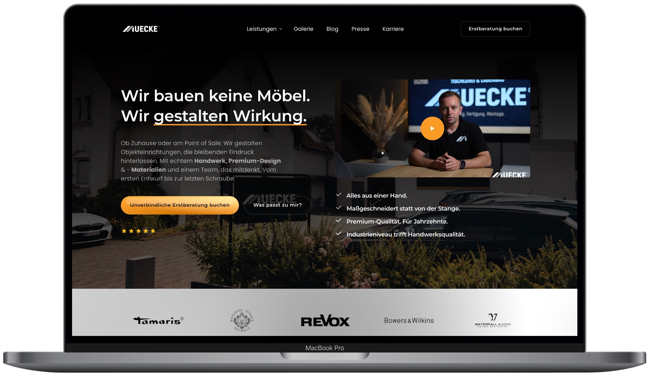 Manufaktur Mücke Website Preview