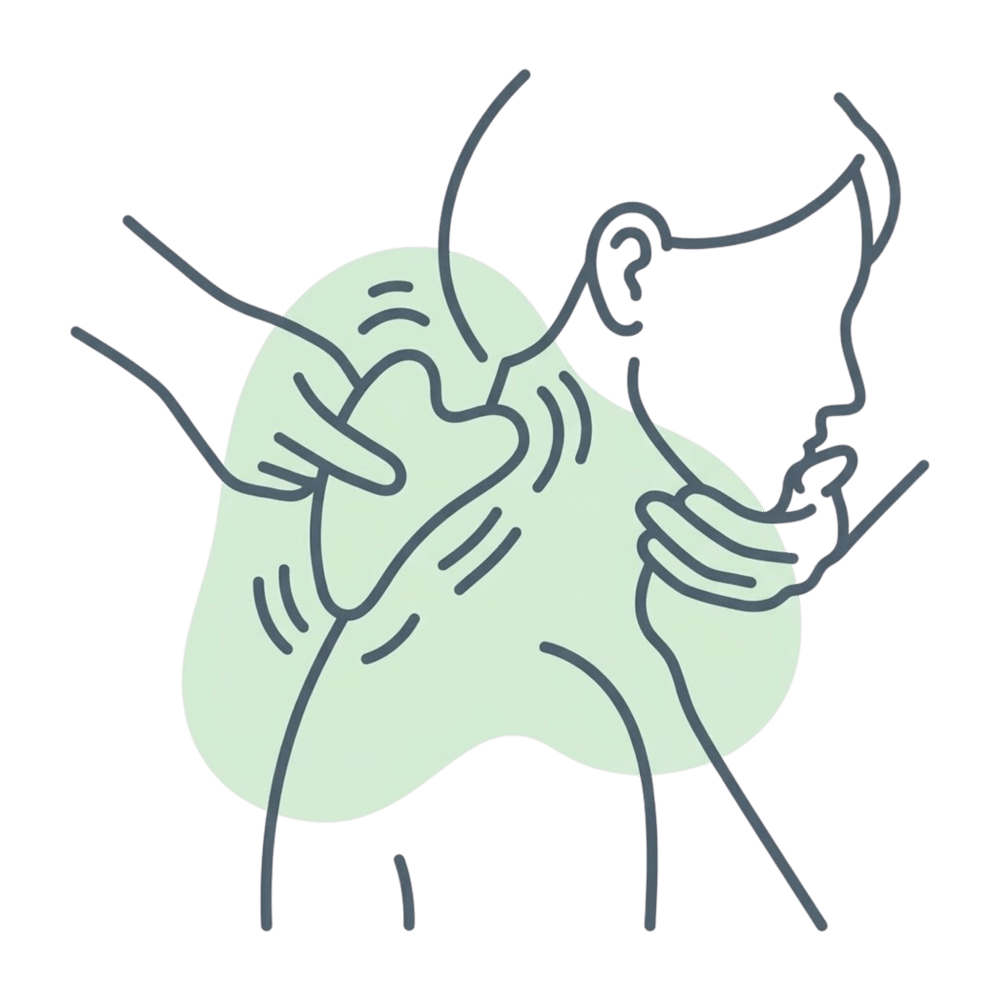 Illustration zur Leistung Gua Sha