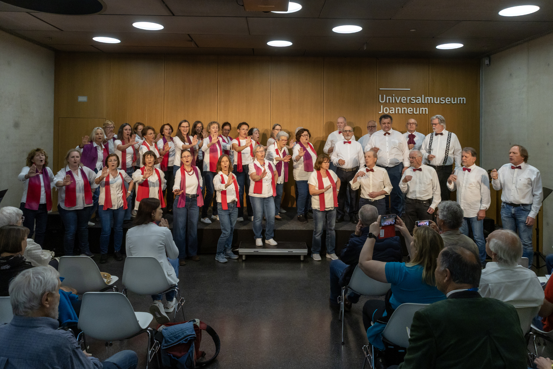 Chor der Urania in the Auditorium of the Joanneumsviertel at the Long Night of Choirs, Voices of Spirit 2025, Graz