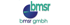 Logo: „bmsr“ in Grün, ein blauer Kreis mit grünem Dreieck, darunter „bmsr gmbh“.