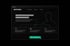 Dark Mode User Interface von AB Studio mit Icons, Personen-Silhouette und grünem Button "Termin buchen".