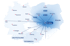 Karte von Deutschland, Polen und Österreich zeigt Distanzen von Krakau zu Städten wie Berlin, Warschau, Wien und München.