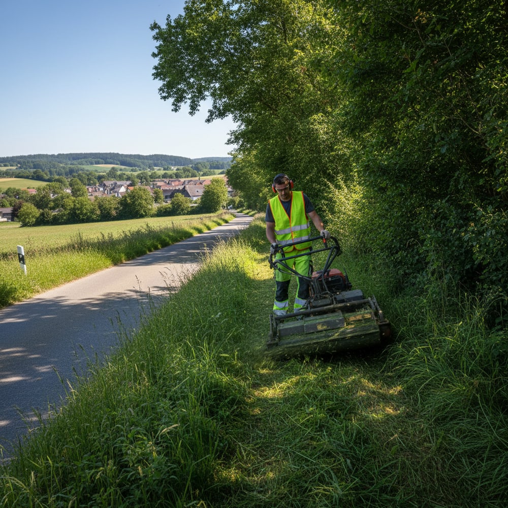 Mäharbeiten im Sommer