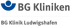 Logo der BG Kliniken mit stilisiertem Menschen und "BG Kliniken" darüber, darunter "BG Klinik Ludwigshafen".