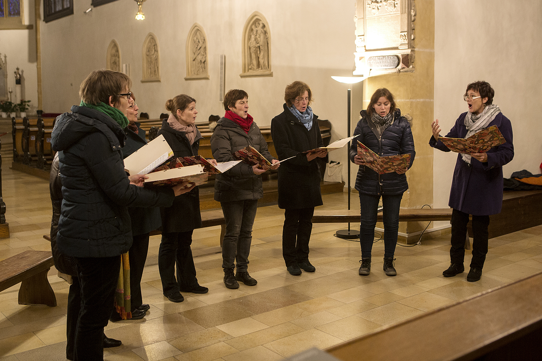 Lankowitzer Leiblknöpf performing in the Grazer Stadtpfarrkirche, Voices of Spirit 2016, Graz