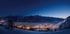 Ausblick bei Nacht im Winter auf die Region Piesendorf Niedernsill