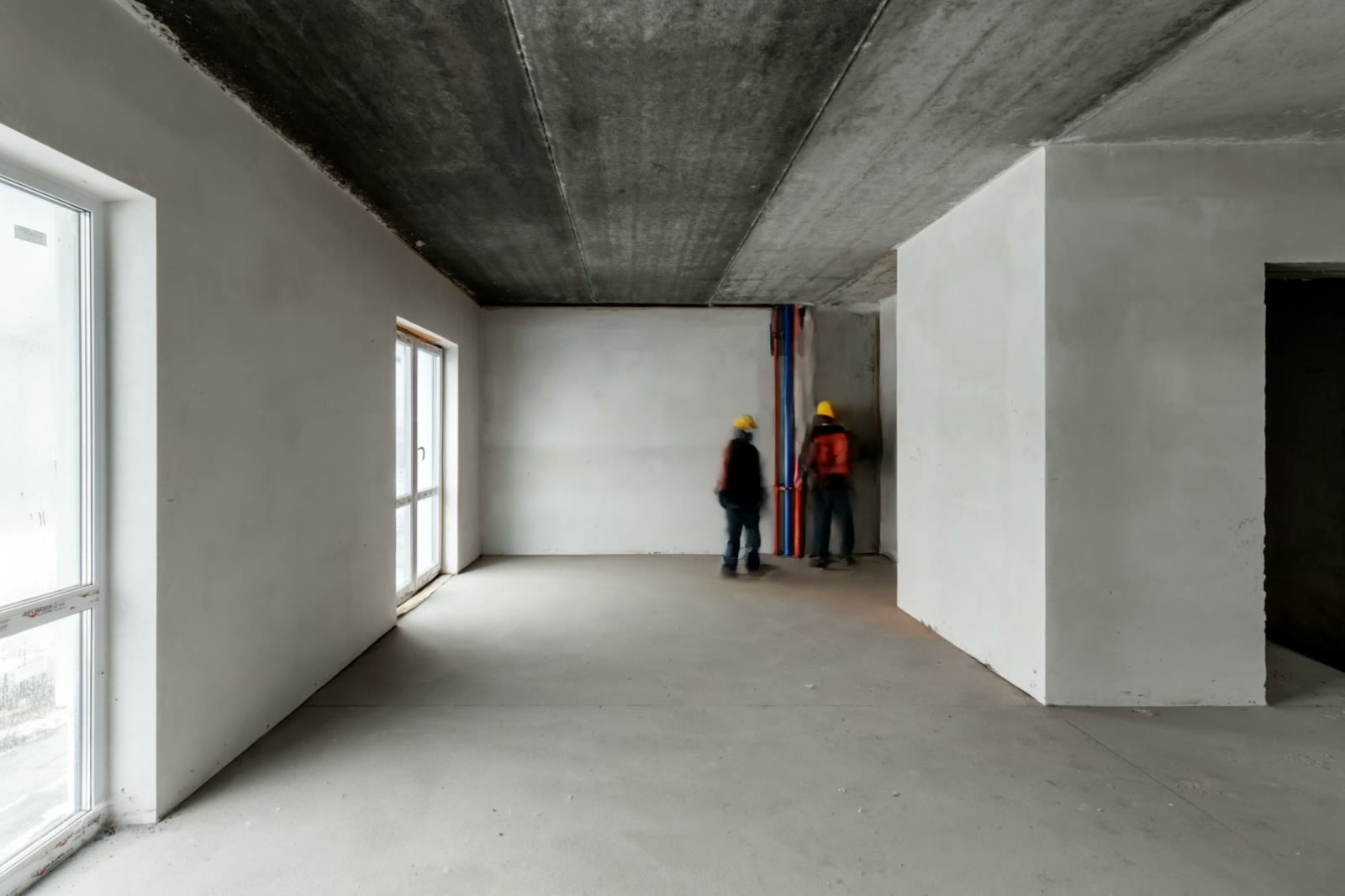 Heller Wohnraum im Neubau vom Rohbau bis zum fertigen Innenausbau