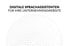 Digitale Sprachassistenten – stilisierte Punkt-Grafik einer Kugel mit Text „Digitale Sprachassistenten für Ihre Unternehmenswebsite“, modernes Technologie-Design, deutschsprachig.
