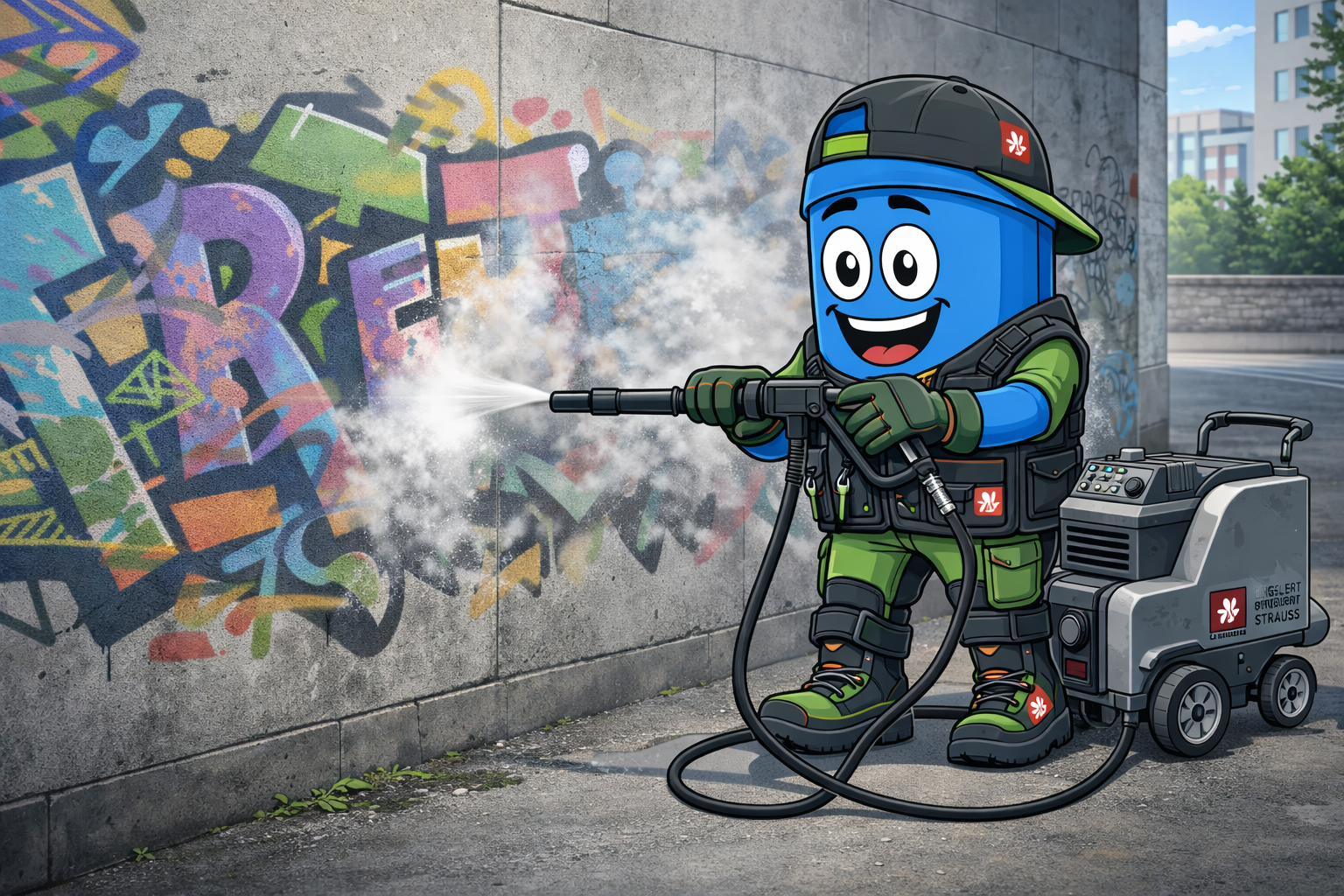 Graffitientfernung — SupaSauba Gebäudeservice