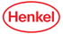 Rotes Henkel-Logo auf weißem Oval mit rotem Rand.