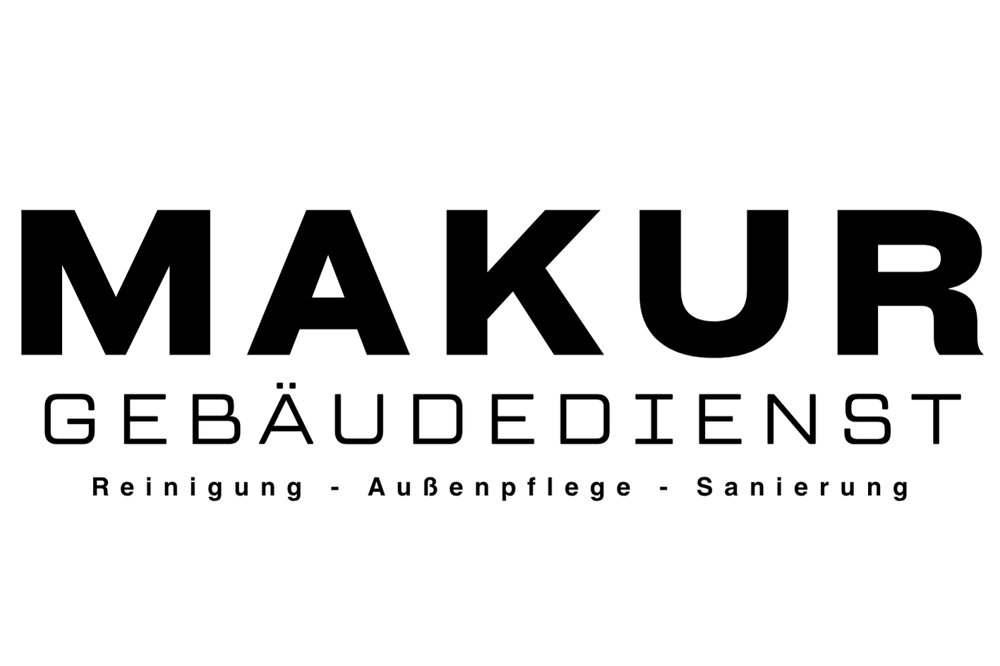 MAKÜR GEBÄUDEDIENST, Reinigung - Außenpflege - Sanierung auf dunklem Hintergrund