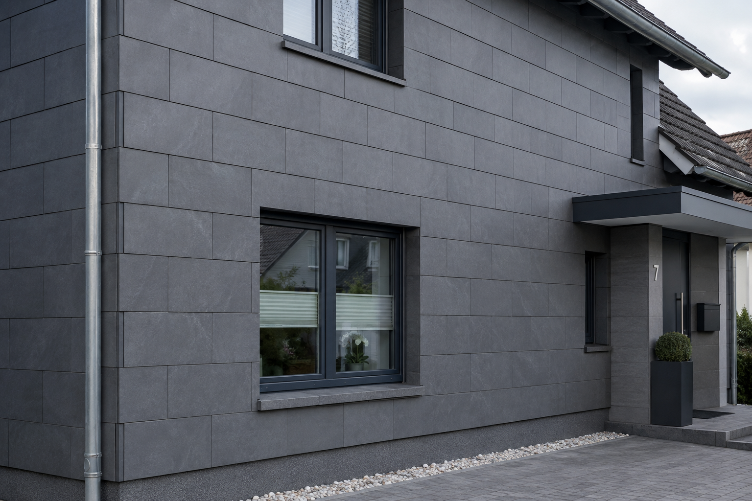 Verkleidete Fassade